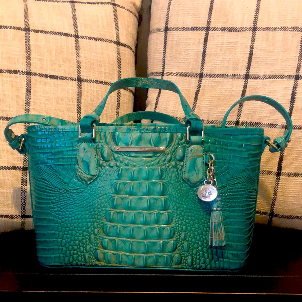 Brahmin Mini Asher in Turquoise